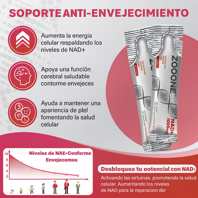 ZOOONE NR1000 | NAD+ Bebida Funcional de Frutos Rojos