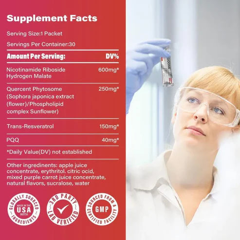ZOOONE NR1000 | NAD+ Bebida Funcional de Frutos Rojos